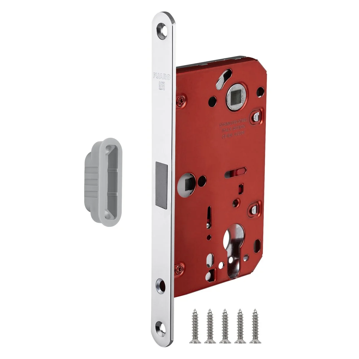 M85C Корпус врезного замка MAGNM85C-50/BL INOX CP-8 хром (блистер)