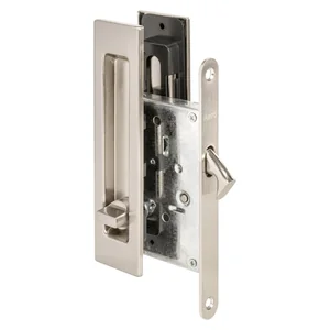 Защелка с ручками для раздвижных дверей SH.SLQ152.011 (Soft LINE SLQ-011) SN матовый никель