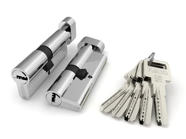 R600 Цилиндровый механизм (R602/90) R6002Knob90(40+10+40) CP хром 5Key с вертушкой