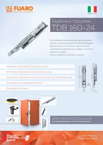 Задвижка торцевая RIGEL-set/160-210 D12x60mm в комплекте с ригелем