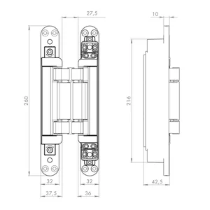 Петля скрытой установки U3D2200.VPG BL черный TECH
