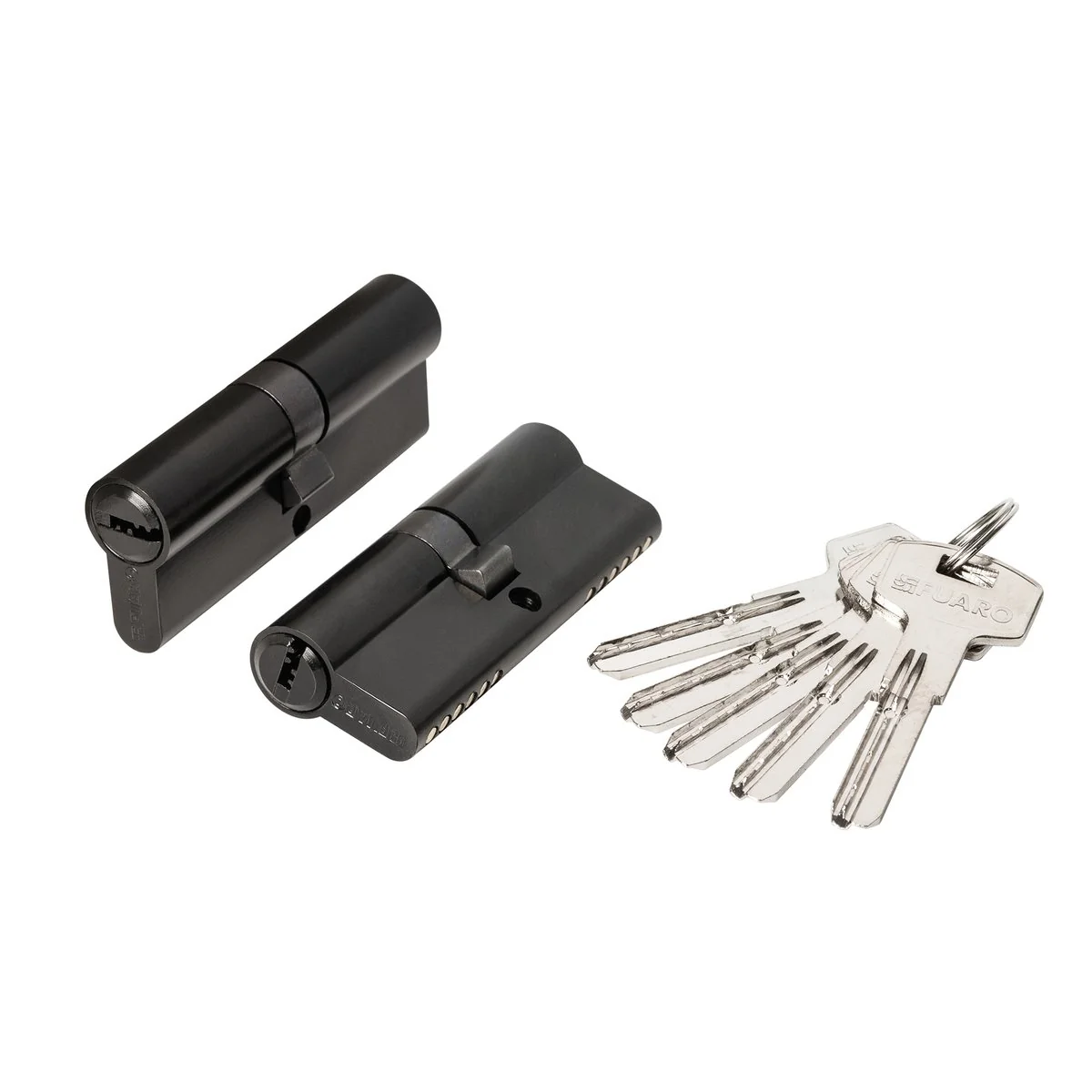 200 Z Цилиндровый механизм (200 ZA/80) 2000ZAKey80(35+10+35) BL черный 5Key