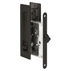 Защелка с ручками для раздвижных дверей SH.SLQ152.011 (Soft LINE SLQ-011) BL черный