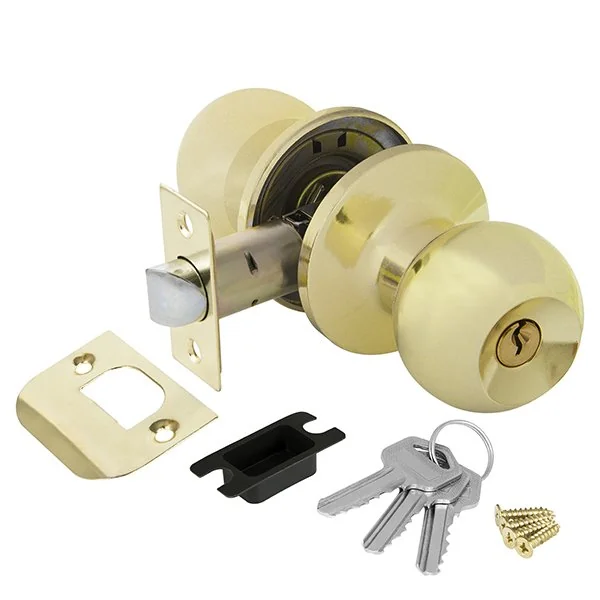 6072 Ручка защелка DK682 PB-ET (6082 PB-E) (кл./фик.) золото