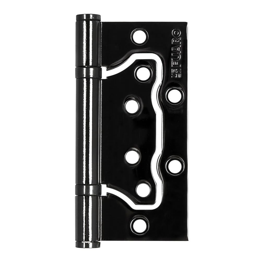 500-2BB Петля универсальная без врезки IN4500W-BL BN (500-2BB/BL 100x2,5) черный глянец БЛИСТЕР