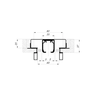 Комплект для обрамления пенала SLD.Comfort-PENAL frame 900/2300 AL