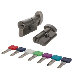 Цилиндровый механизм MaxPro7002Knob70mm(30+10+30) GR графит 7key с вертушкой