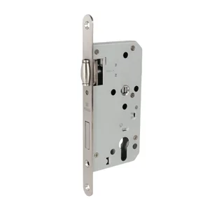 Замок врезной DD.INOX/C-55.72/R с роликовой защелкой (лиц.планка 20 мм)