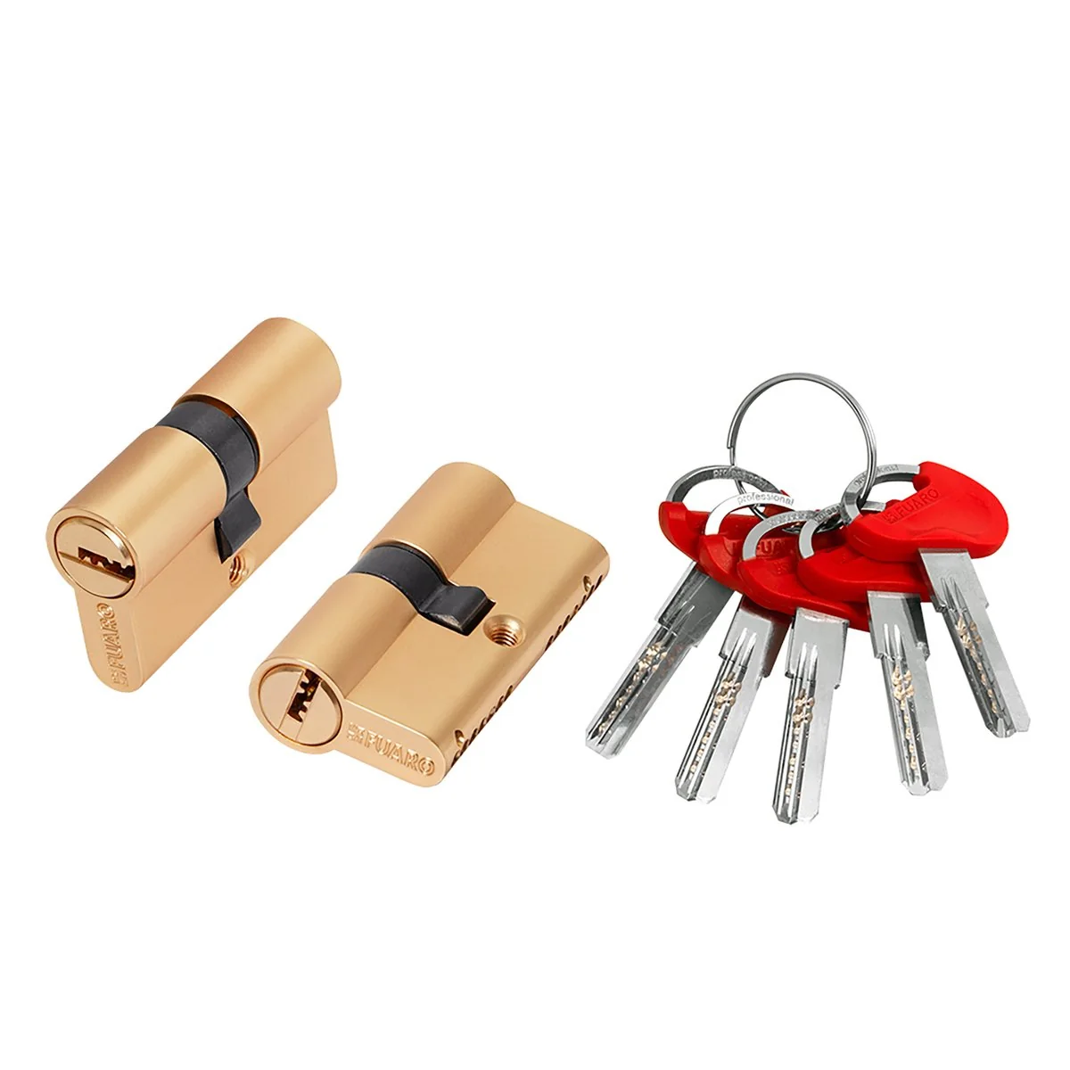 D-PRO Цилиндровый механизм (D-PRO500/60) D-PRO5000Key60(25+10+25) SSG-39 сатинированное золото 5Key
