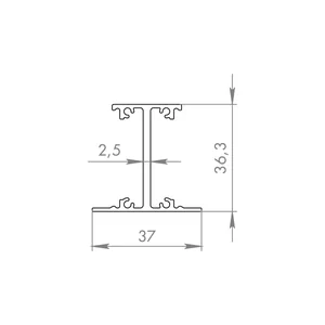 Соединительный профиль SLD.Comfort-PRO/3000 connector BL черный