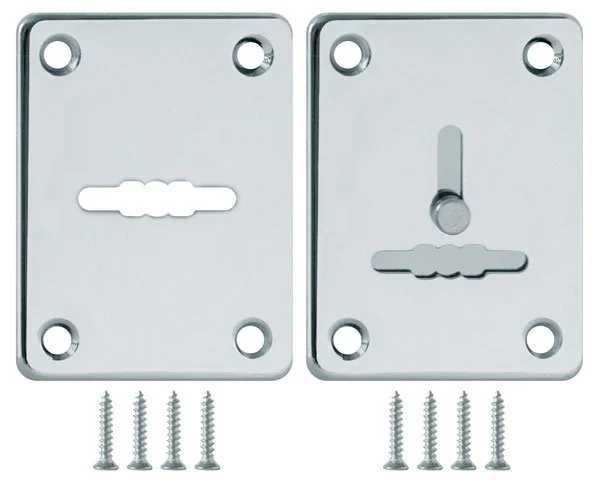ESC Накладка на сувальдный замок ESC.S-lift+S/K.set (ESC081/082) хром (2шт.)