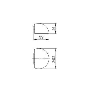 Фиксатор магнитный DSF-50M BL черный