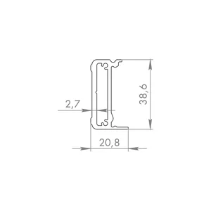 Стеновой профиль SLD.Comfort-PRO/3000 bracket AL алюминий