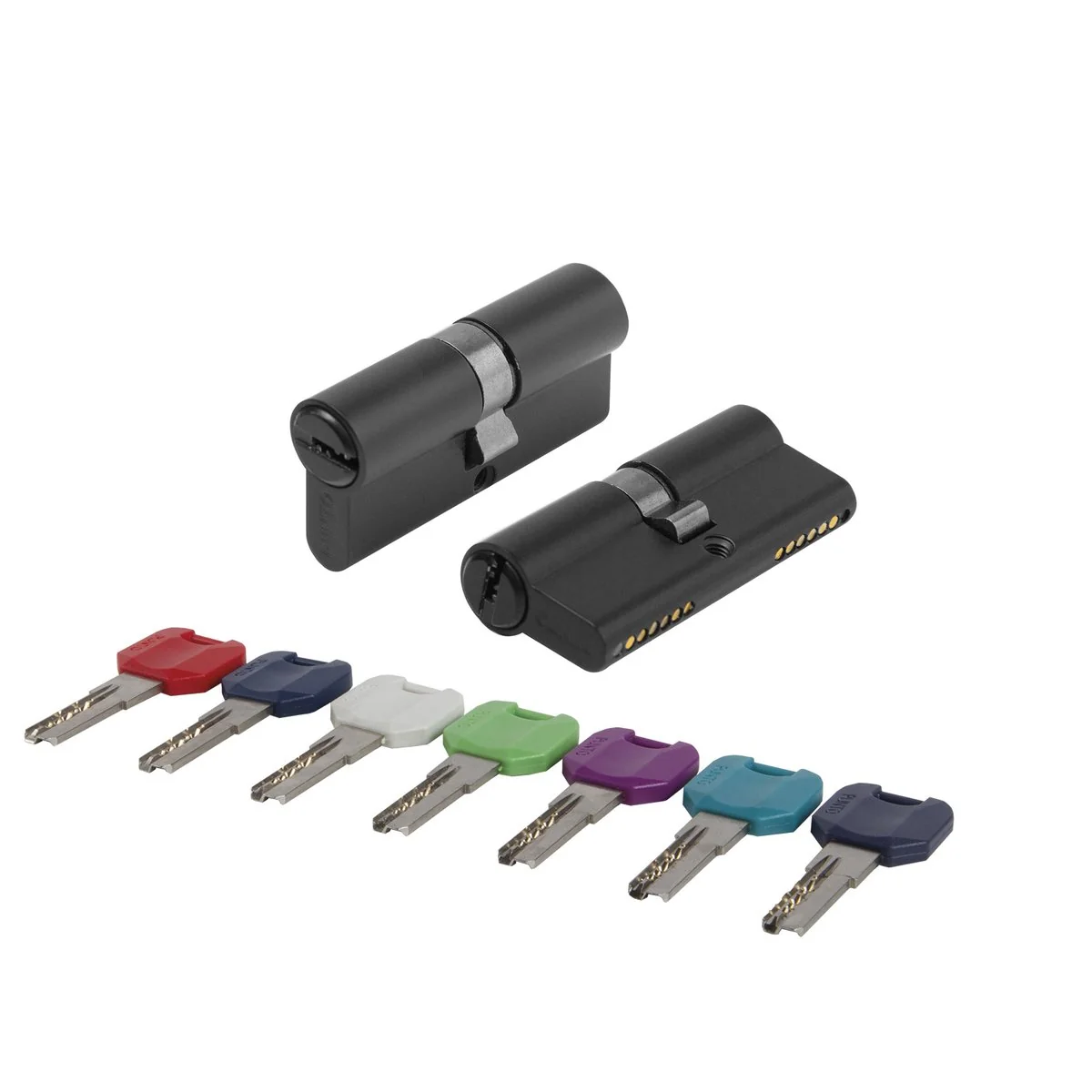 MaxPro Цилиндровый механизм MaxPro7000Key60mm(25+10+25) BL черный 7key