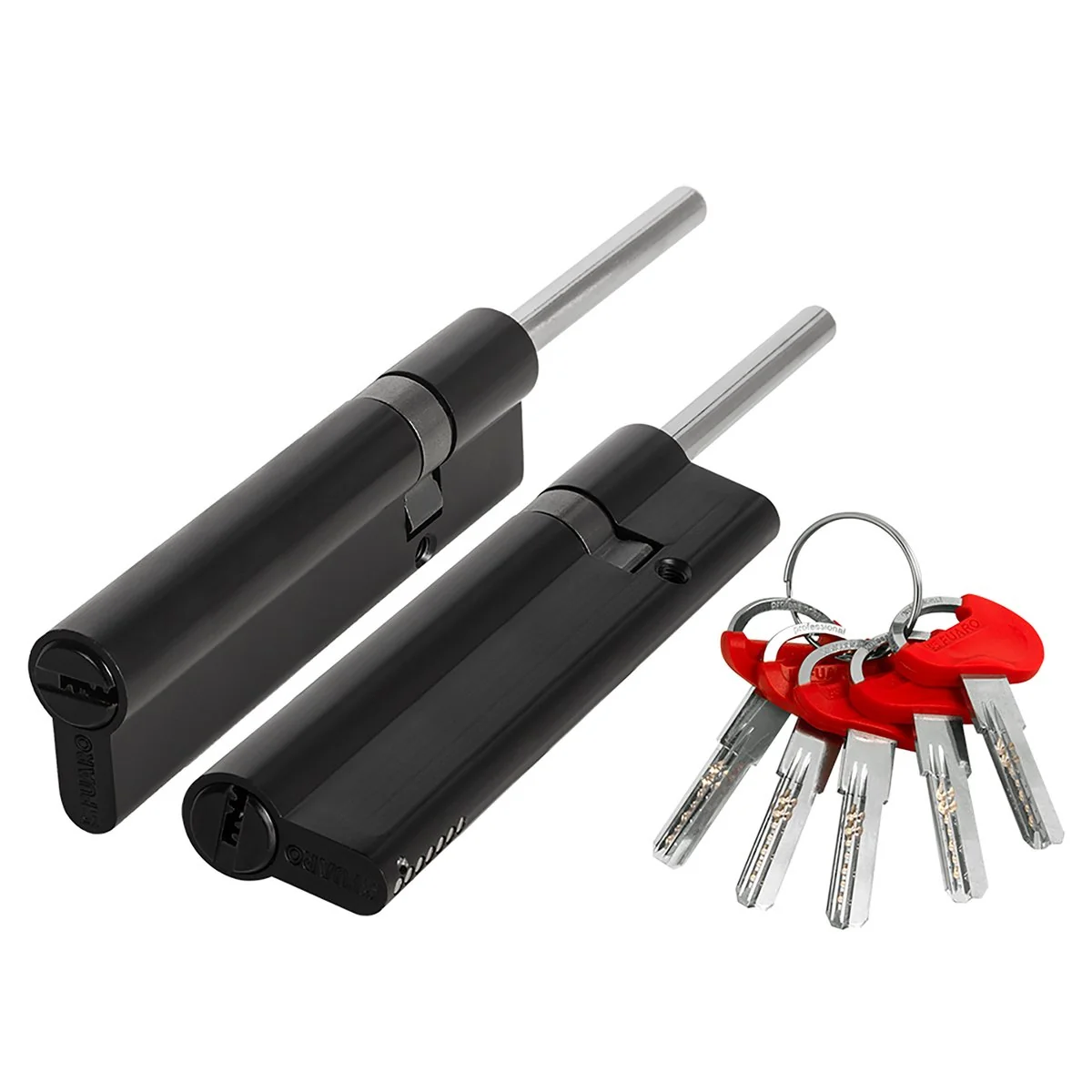 D-PRO Цилиндровый механизм D-PRO5007 Tang 90 w/k (55+10+25) BL-24 черный 5Key без верт.