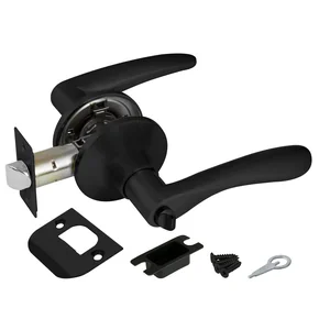 Ручка защелка DK620 BL-BK (6020 BL-B) (фик.) черный