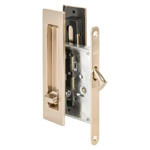 Защелка с ручками для раздвижных дверей SH.SLQ152.011 (Soft LINE SLQ-011) SSG сатинированное золото