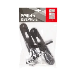 Ручка дверная на планке HP 155 (черный)