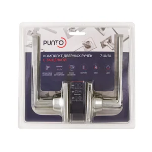 Ручка защелка DK710/BL SN-BK (фик.) никель
