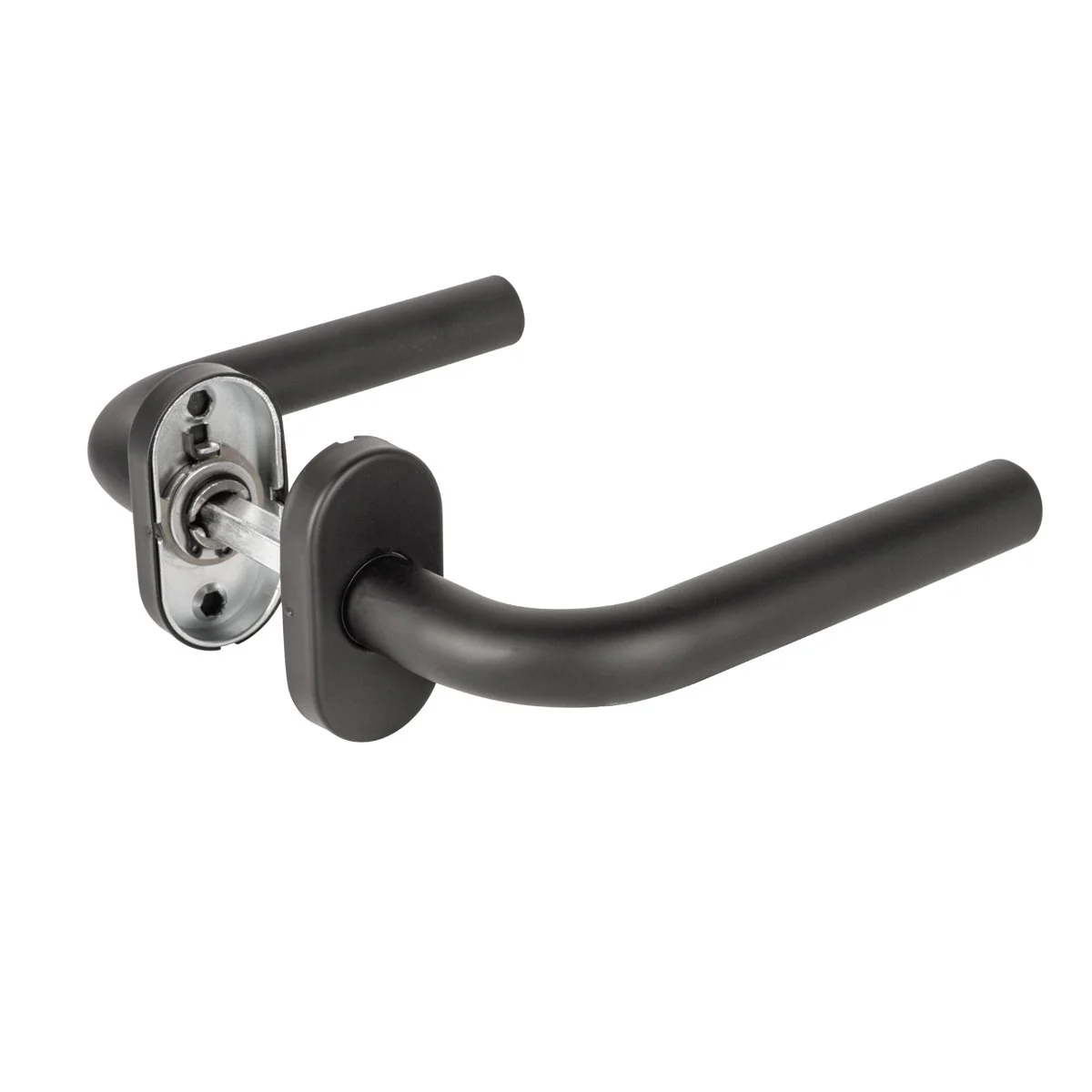 DSS Ручка раздельная R.DSS201-0201P/19 INOX 201 BLACK (овальное основание)