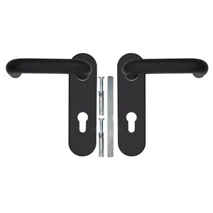 Ручка дверная FP.DH172.0433 NE (DH-0433 NE) (9x130) с пружиной BL-24 черный