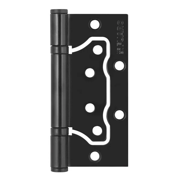 500-2BB Петля универсальная без врезки IN4500W-BL BL (500-2BB/BL 100x2,5) черный матовый БЛИСТЕР