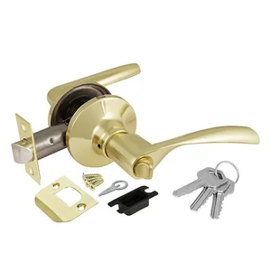 Ручка защелка DK610 PB-ET (6010 PB-E) (кл./фик.) золото