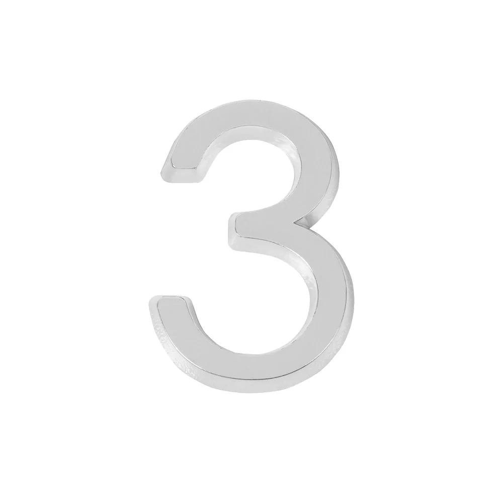 Цифра "3" самоклеящаяся ABS (50х37) (FUARO) CP
