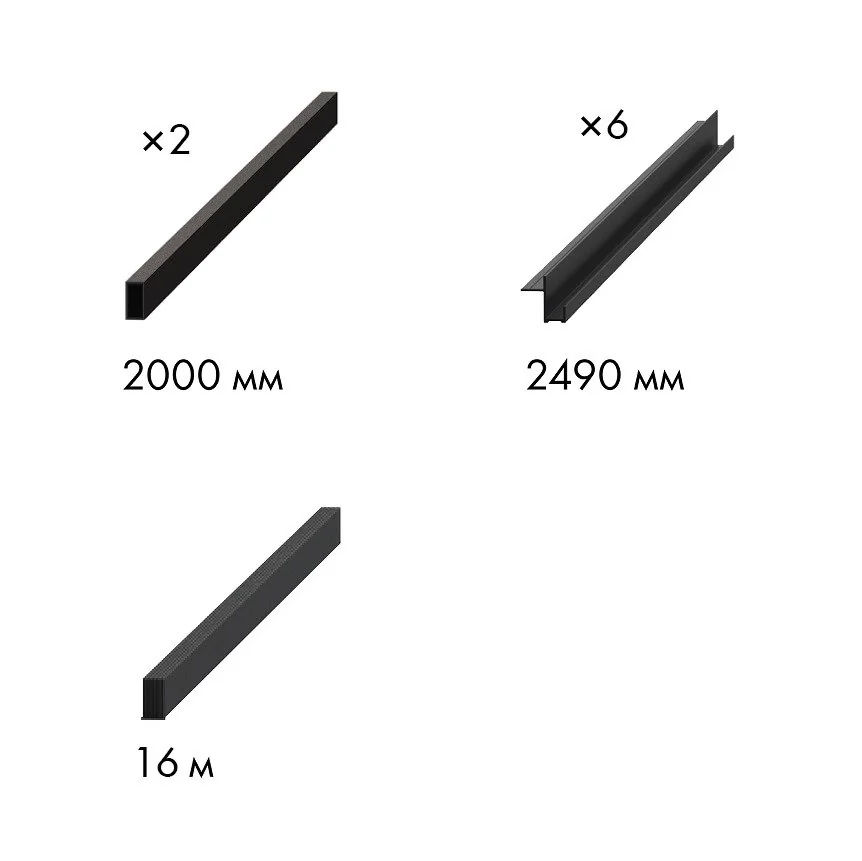 PENAL Комплект для обрамления пенала SLD.Comfort-PENAL frame 1800/2300 BL