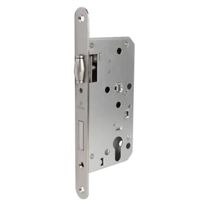 Замок врезной DD.INOX/C-55.72/R с ролик. защелкой (лиц.планка 24 мм)