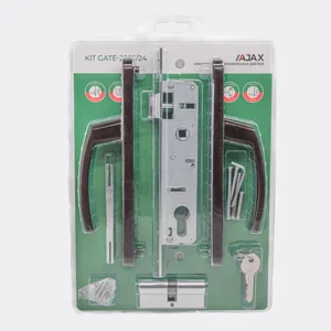 Корпус Ajax (Аякс) цилиндровый в комплекте с ручкой KIT GATE-2585/24 BR коричневый