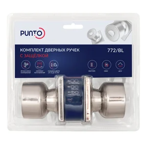 Ручка защелка DK772/BL SN-BK (фик.) никель