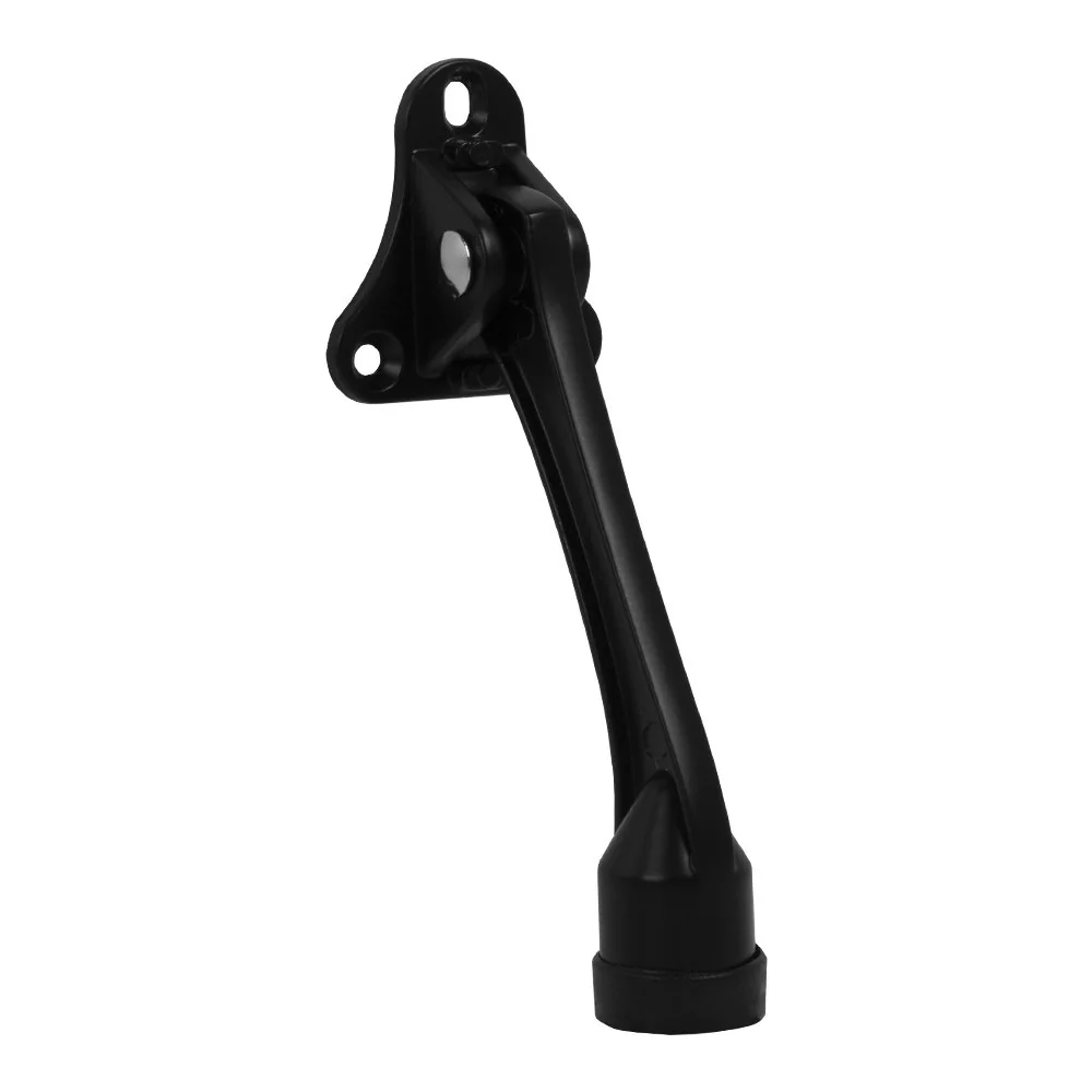 DS Упор дверной напольный STOPPER-100 BL (черный) козья ножка