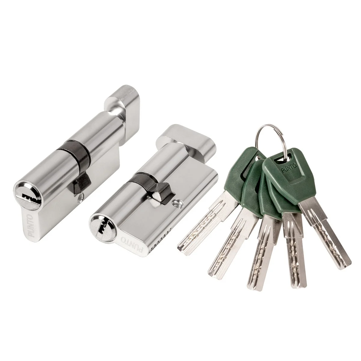 A200 Цилиндровый механизм (A202/80) A2002Knob80(40+10+30) с вертушкой SN никель