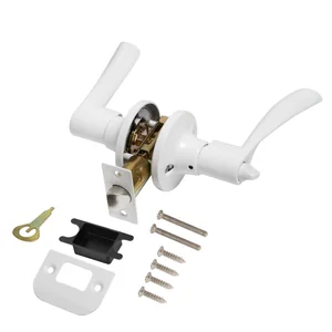 Ручка защелка DK610/BL WH-BK (фик.) белый