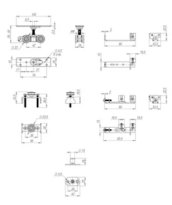 Комплект для синхронного открывания дверей SLD.Comfort-PRO.SET4.synchron/80 (Comfort