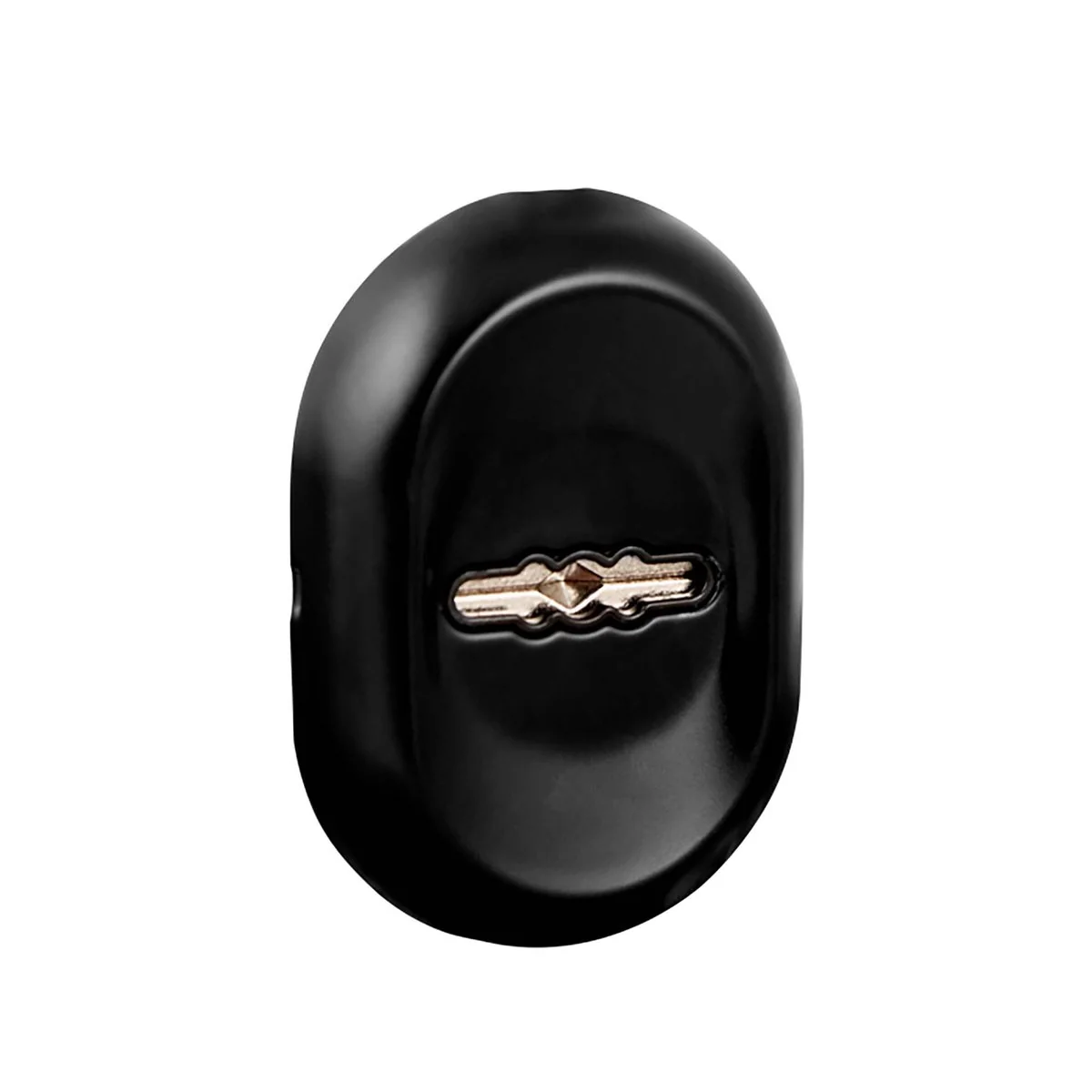 ESC Накладка на сувальдный замок ESC.S-auto/CRE/OV.13 (ESC-13S) с автомат. шторками BL черный (1шт.)