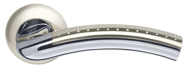 Legend Ручка раздельная R.LD54.Libra26 (Libra LD26) SN/CP-3 матовый никель/хром TECH (кв. 8х140)