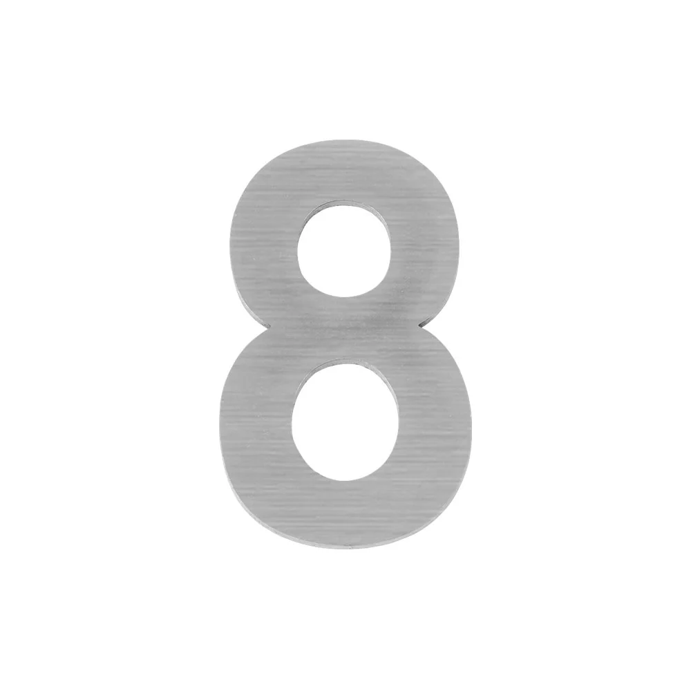 Цифра "8" самоклеящаяся SS304 (50х30) (FUARO) SSC