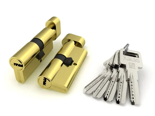 R600 Цилиндровый механизм (R602/70) R6002Knob70(30+10+30) PB латунь 5Key с вертушкой
