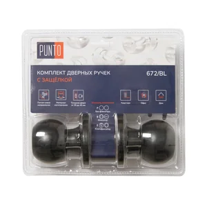 Ручка защелка DK672/BL BL-ET (кл./фик.) черный