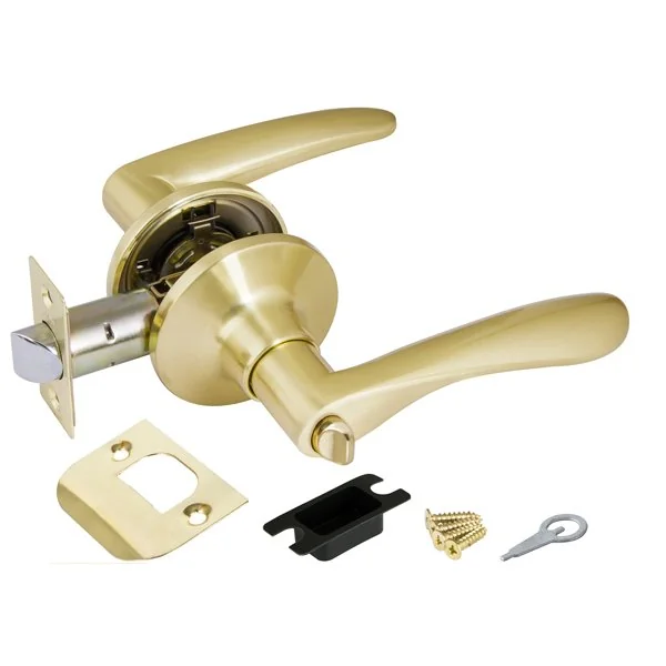 нажимные Ручка защелка DK620 SB-BK (6020 SB-B) (фик.) матовое золото