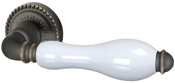 Classic Ручка раздельная R.CL55.Silvia (Silvia CL1) ABL-18/WP-109 темная медь/бел.фарфор