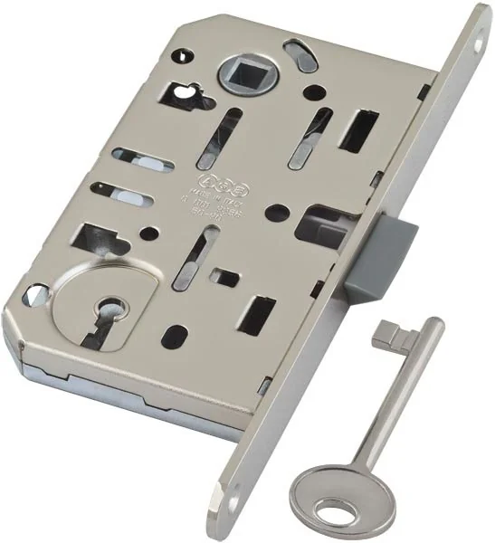 Mediana EVOLUTION B01101.50.34 Корпус врезного замка под ключ (матовый хром) MEDIANA EVOLUTION
