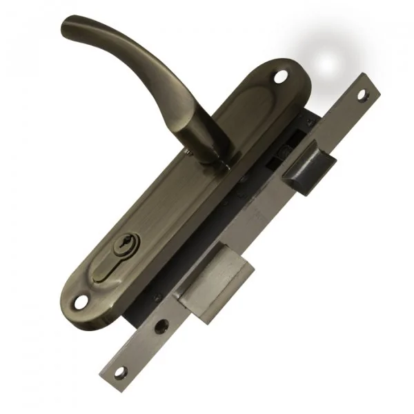 P16 Замок цилиндровый в комплекте с ручкой LOCKSET16.CRONA.4070-1 (KIT P16 4070 CRONA) AB