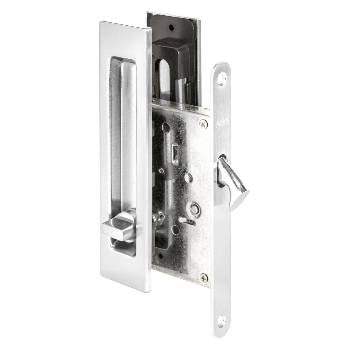 Soft LINE Защелка с ручками для раздвижных дверей SH.SLQ152.011 (Soft LINE SLQ-011) CP