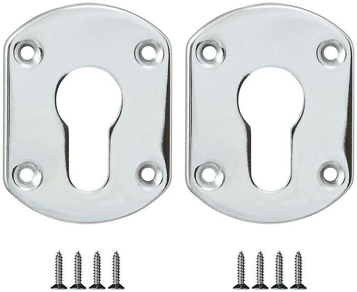 ESC Накладка на цилиндр ESC.C+C/OV.set (ESC031) CP хром (2шт.)