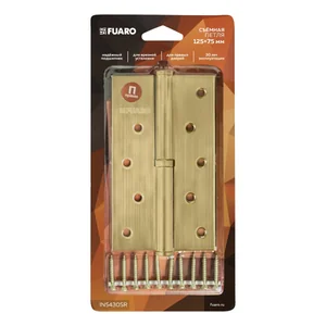 Петля съемная IN5430SR-BL SB правая (413/BL-5 125x75x2,5) мат.золото БЛИСТЕР
