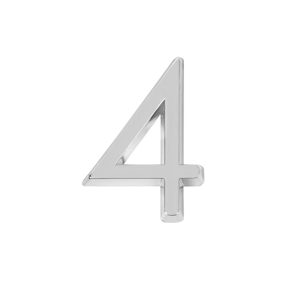 Цифра "4" самоклеящаяся ABS (50х37) (FUARO) CP
