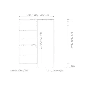 Пенал для скрытой раздвижной системы SLD.Comfort-PENAL caseta 900/2900